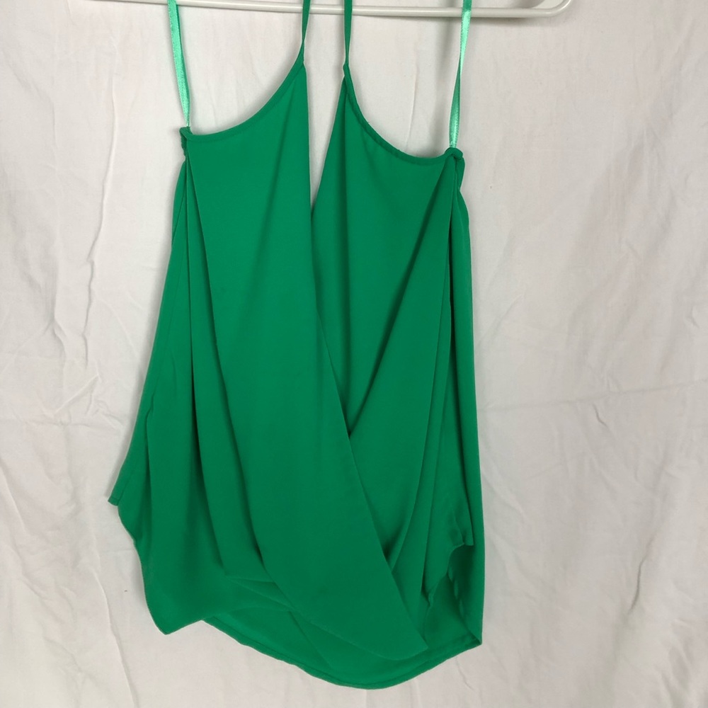 Green cami top